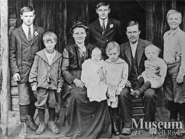 Luoma Family, Granite Bay, Quadra Island