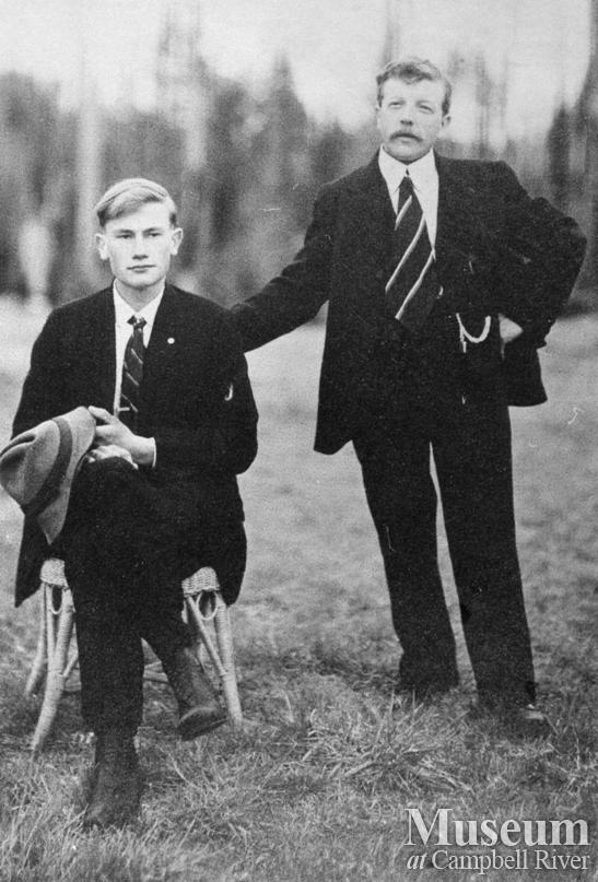 Herman Stenfors and Charles Neuberg, Granite Bay, Quadra Island