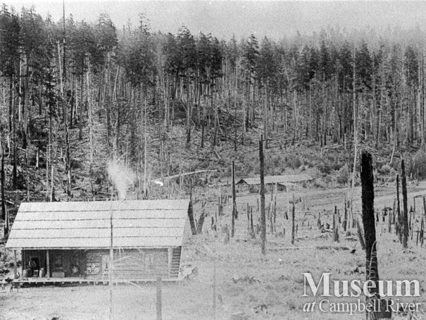 Stenfors farm house at their ranch at Granite Bay, Quadra Island