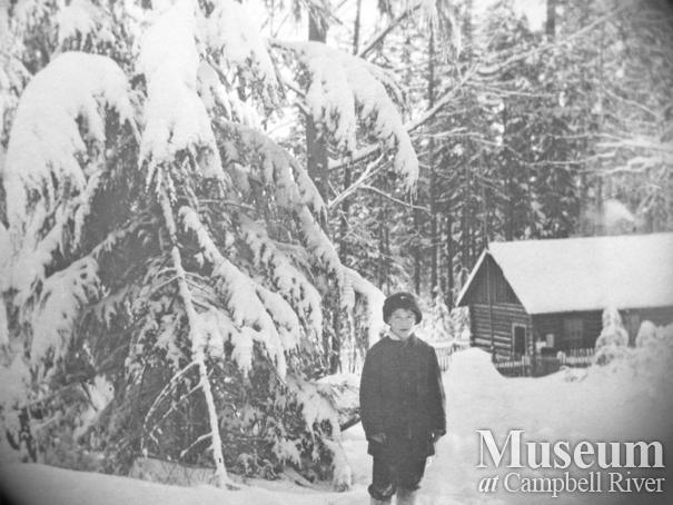 Nicol Madson on Candlemas Day on Cortes Island