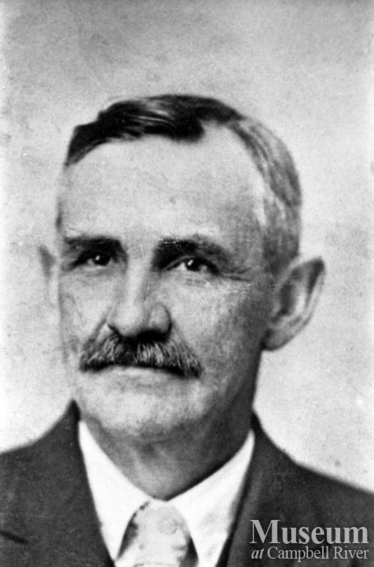 Portrait of R.J. Walker, Quadra Island's first teacher