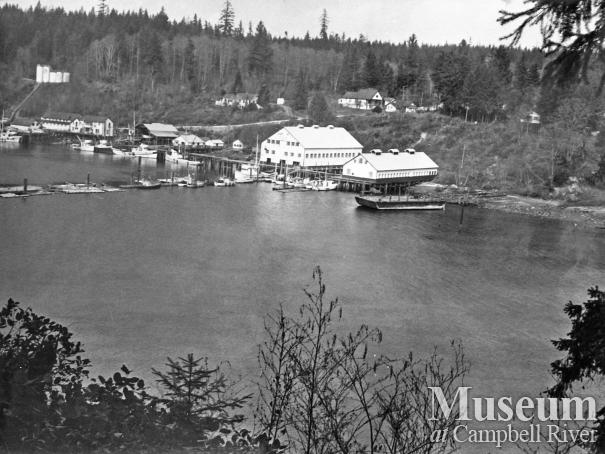 View of Quathiaski Cove, 1964