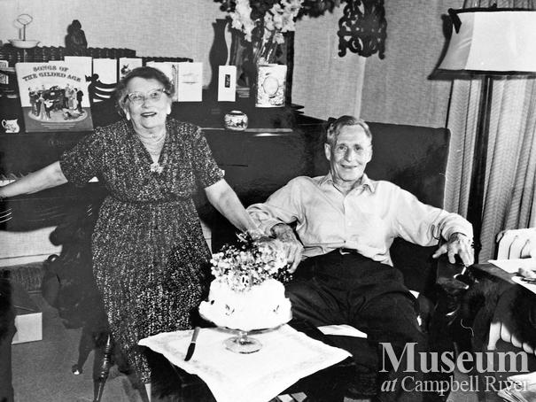 Francis and Suzanne Dickie in their home at Heriot Bay, Quadra Island