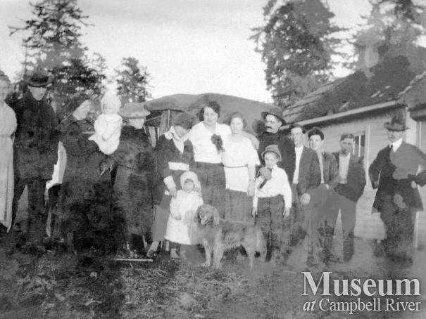 Gathering at Alfred Joyce's, Quadra Island