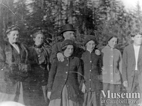 Group of early settlers on Cortes Island