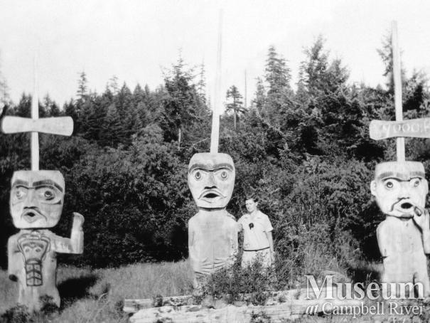 Welcome Figures at Cape Mudge, Quadra Island