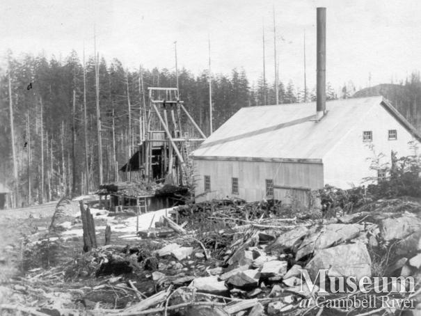Operations at Lucky Jim Mine,  Granite Bay, Quadra Island