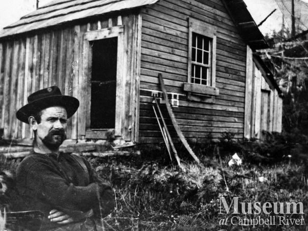 Thomas Leask at his family's first cabin