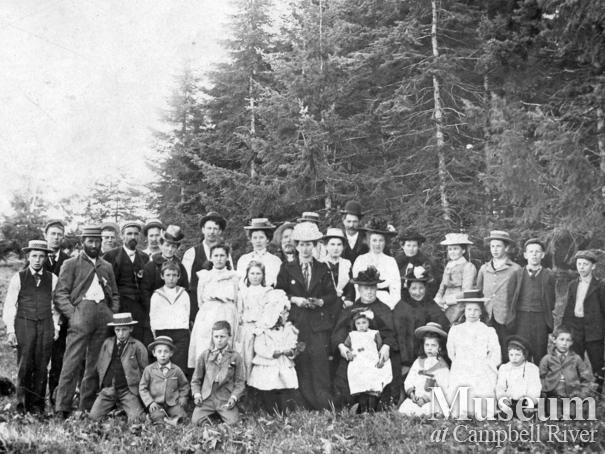 Quadra Picnic at Cape Mudge Lighthouse, circa 1903