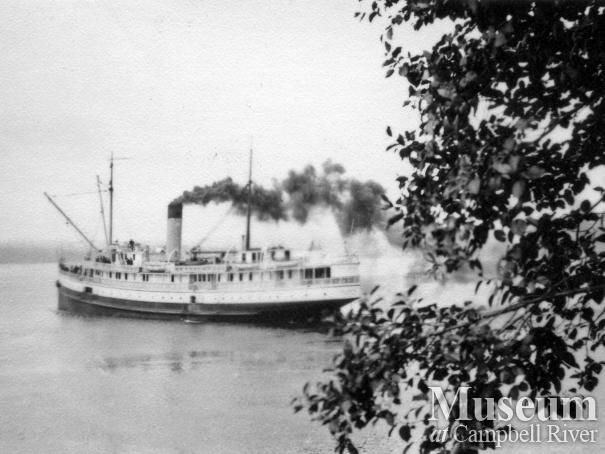 CPR Steamship, Beatrice, at Quathiaski Cove