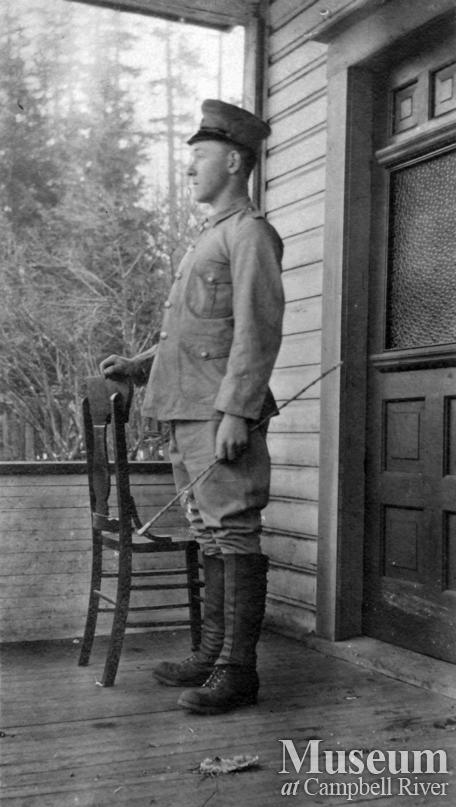 Rob Yeatman of Quadra Island in an American Uniform	