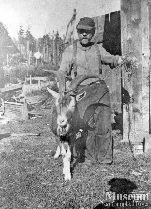 Charles  Neuberg, "Old Dutchie"  at Stenfors place, Granite Bay	