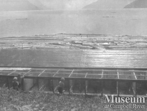 August Schnarr’s rabbit and marten cages, Bute Inlet homestead