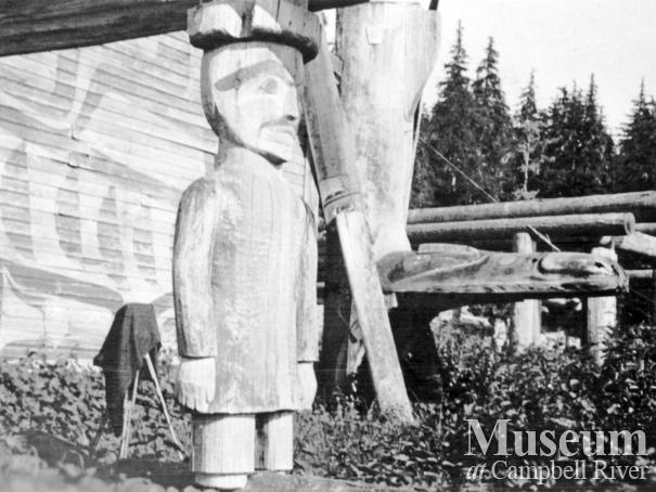 Carvings at  Gwayasdums, Gilford Island