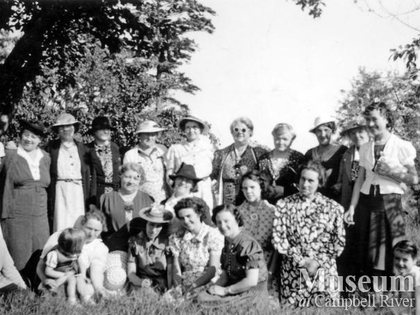 Members of the Women's Institute, St. John's Church, Quadra Island