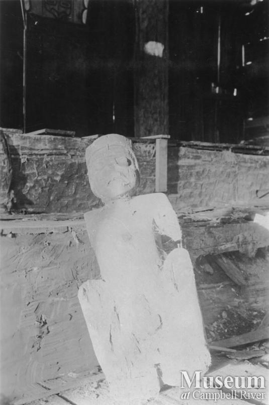 Carving at Gwayasdums, Gilford Island
