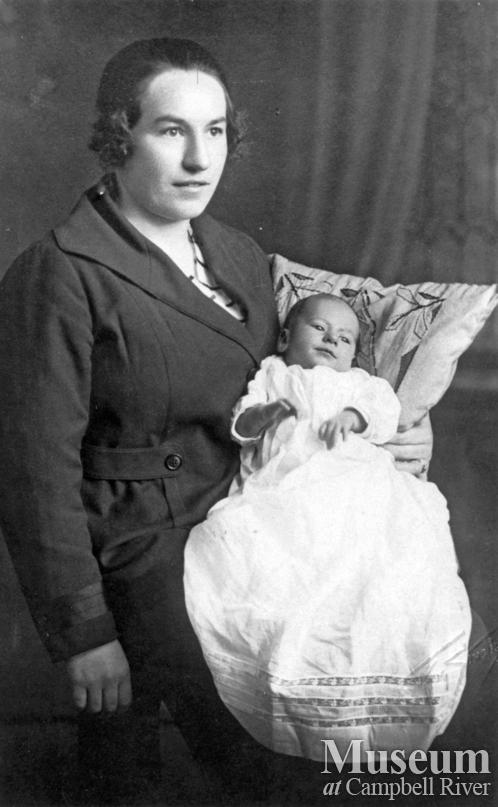 Floss (Manson) Kenny of Cortes Island and her son Ralph