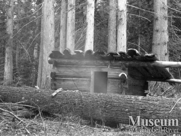 One of August Schnarr’s trapping cabins	