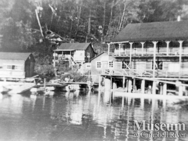 The store and machine shop at the Landing, Stuart Island, B.C.