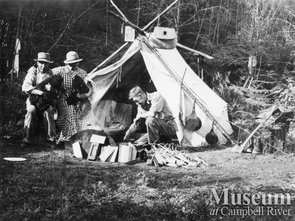 Francis and Amy Barrow at Brown's Camp