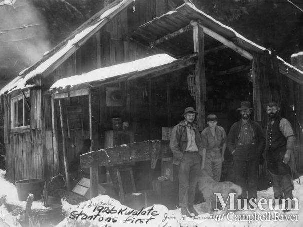 Jim and Laurette Stanton's first home at Knight Inlet