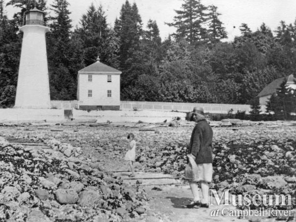 Beach in front of Cape Mudge Lighthouse and Fog Station, Quadra Island