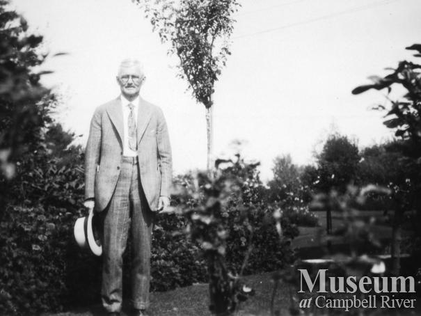 W.E. Anderson, owner operator of the Quathiaski Canning Company, at his home in Vancouver