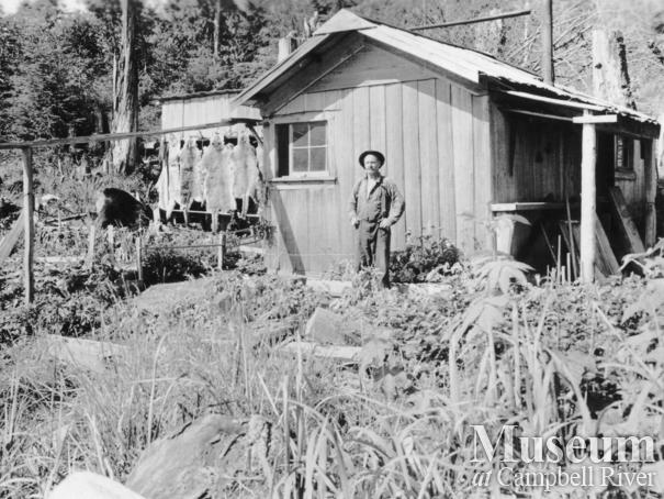 Mr. Chapman at his house on Stuart Island