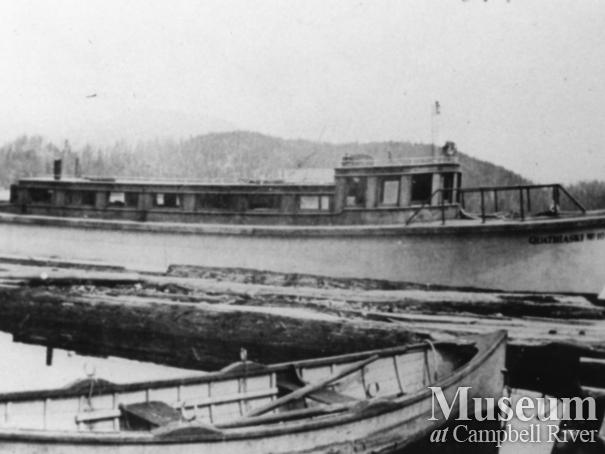 The Quathiaski 10 tied up to the wharf
