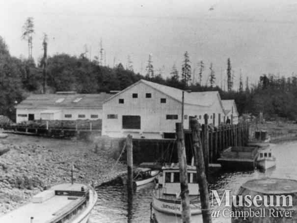 View of Blind Channel Cannery, Thurlow Island