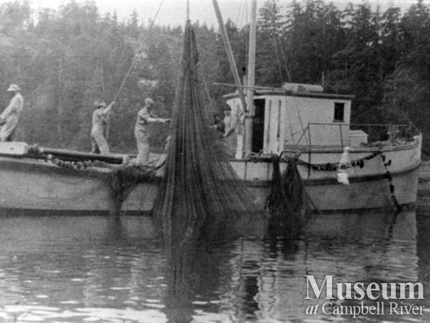 One of the Quathiaski Canning Company's seine boats 