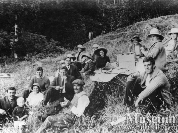 Picnic gathering on Quadra Island