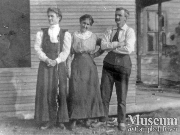 R.J. Walker, Winnie, and Reverend J. Walker, Quadra Island