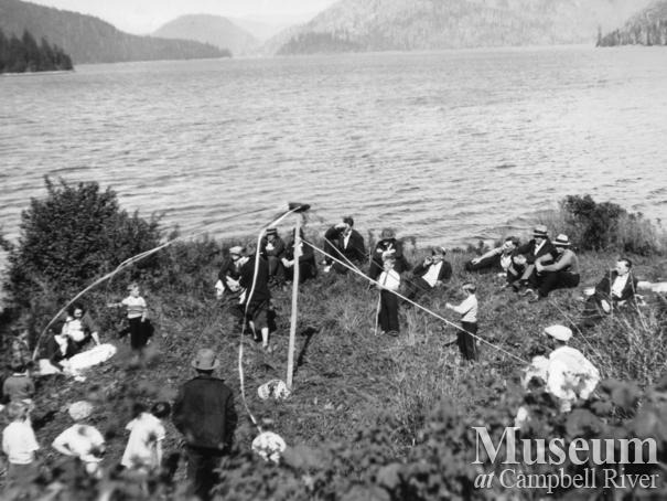 The May Pole Dance at celebrations at Port Neville