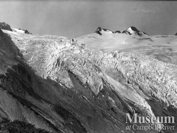 View of glacier at the head of Bute Inlet